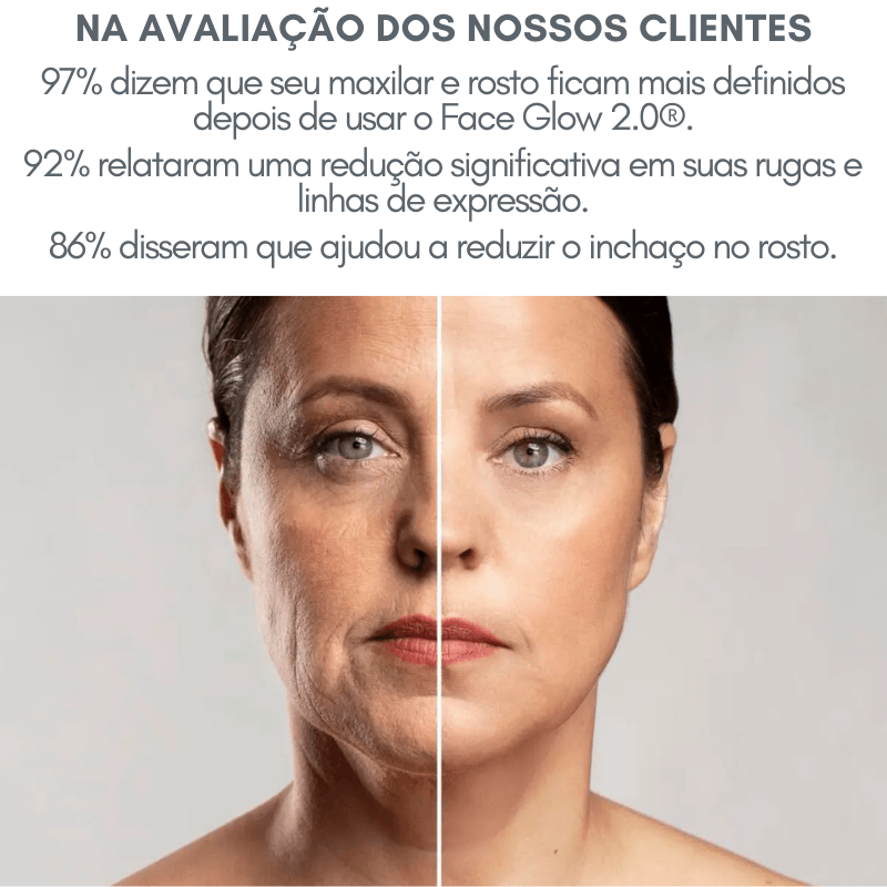 Face Glow 2.0® - Definição e Rejuvenescimento + Brinde - Loja Descontou!