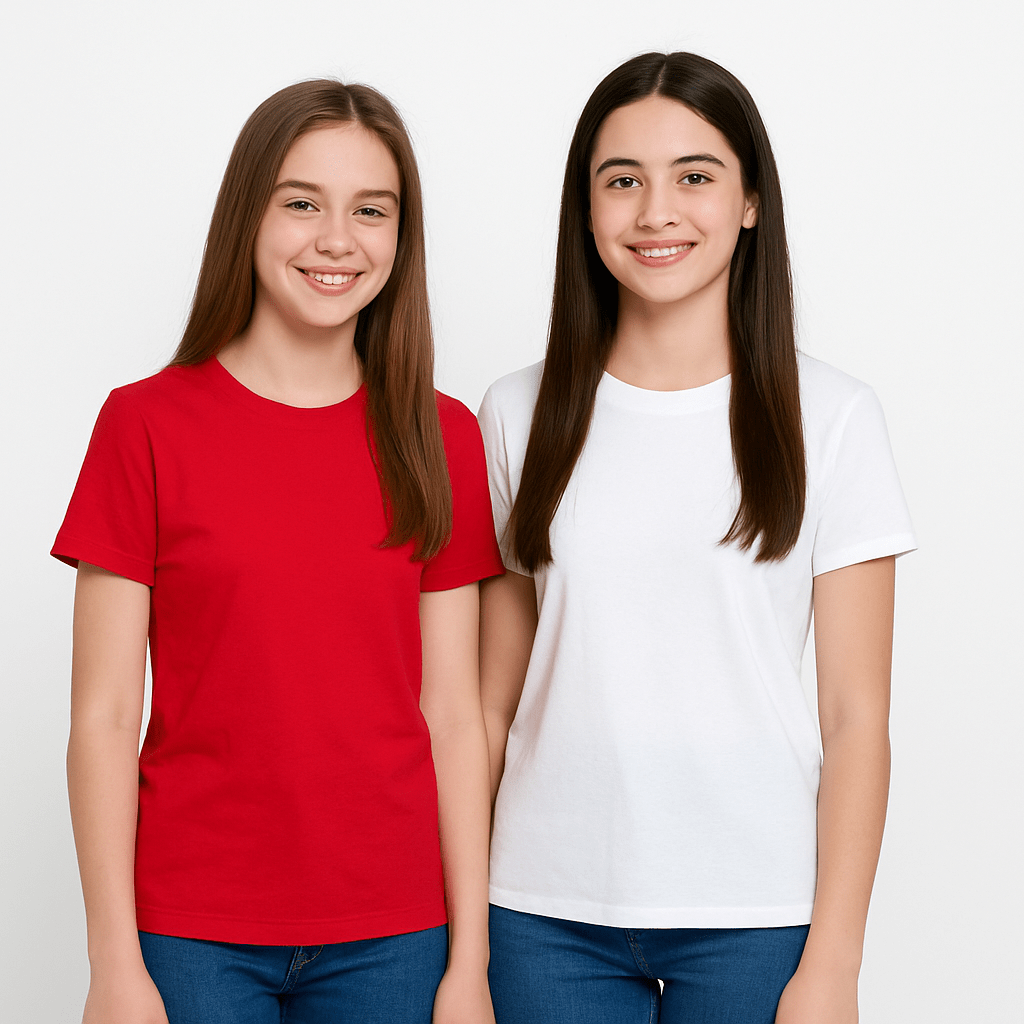 Kit 4 Camisetas Masculino e Feminino Infantil 100% Algodão Tam 2 ao 16 - Loja Descontou!