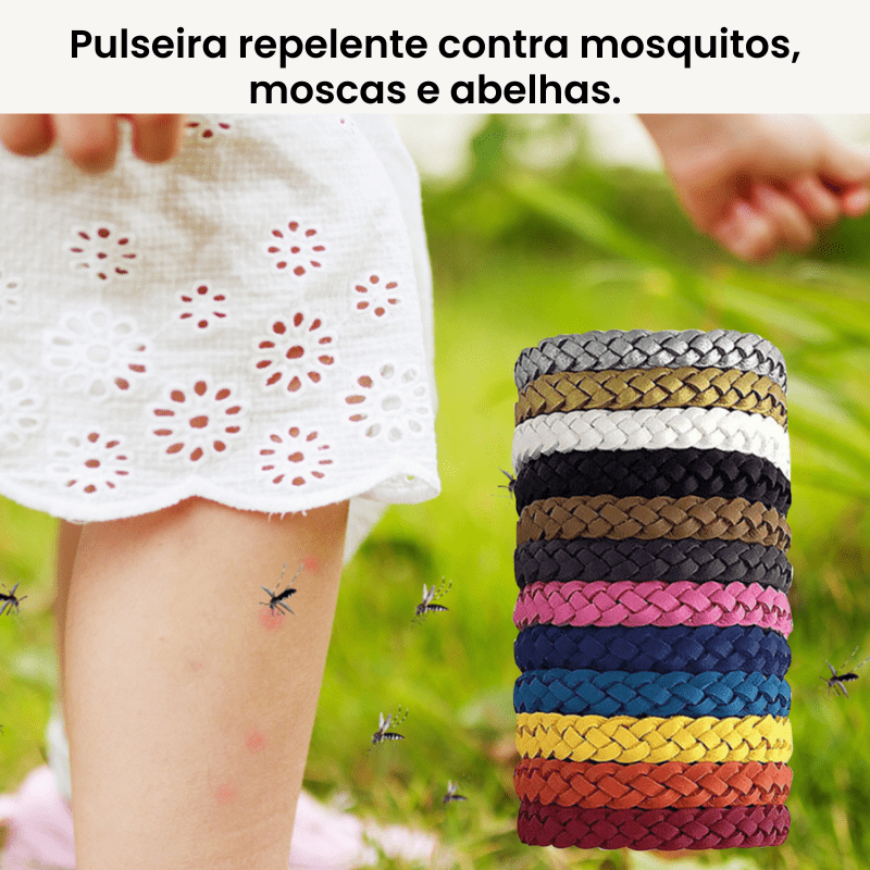🦟 12 Pulseiras Repelentes de Mosquito – Seguras, Reutilizáveis e Perfeitas para Qualquer Ocasião! - Loja Descontou!