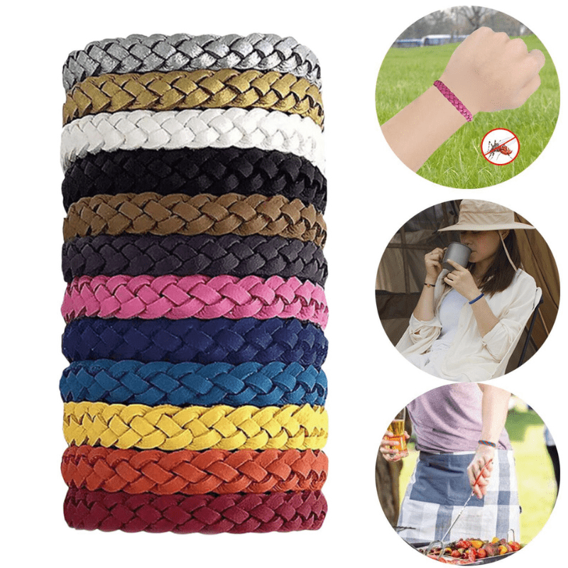 🦟 12 Pulseiras Repelentes de Mosquito – Seguras, Reutilizáveis e Perfeitas para Qualquer Ocasião! - Loja Descontou!