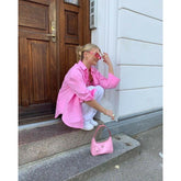 Camisa Feminina de Linho Oversized - Loja Descontou!