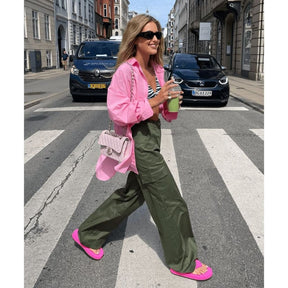 Camisa Feminina de Linho Oversized - Loja Descontou!