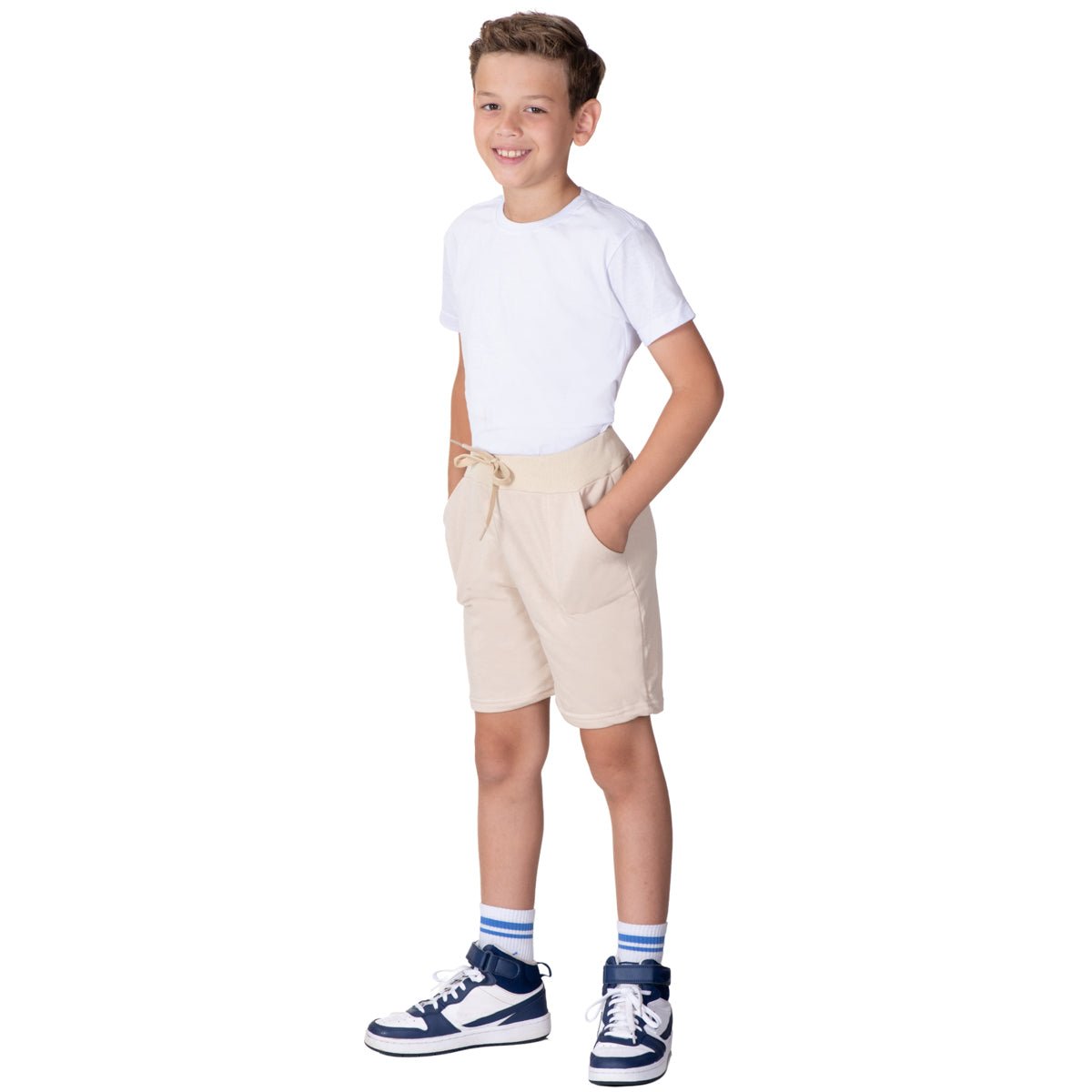 Kit 2 Bermuda Shorts Infantil Menino Moletom