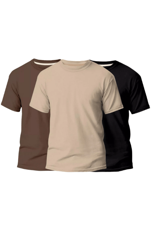 Promo Dia dos Pais - Kit 3 Camisetas Masculina 100% Algodão Premium
