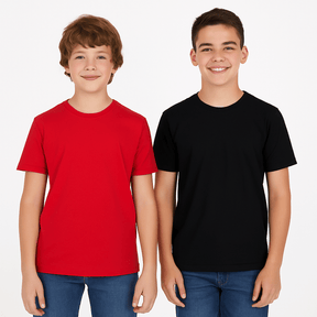 Kit 4 Camisetas Masculino e Feminino Infantil 100% Algodão Tam 2 ao 16 - Loja Descontou!