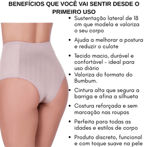 Kit com 5 Calcinhas Modeladoras - Modela sua cintura