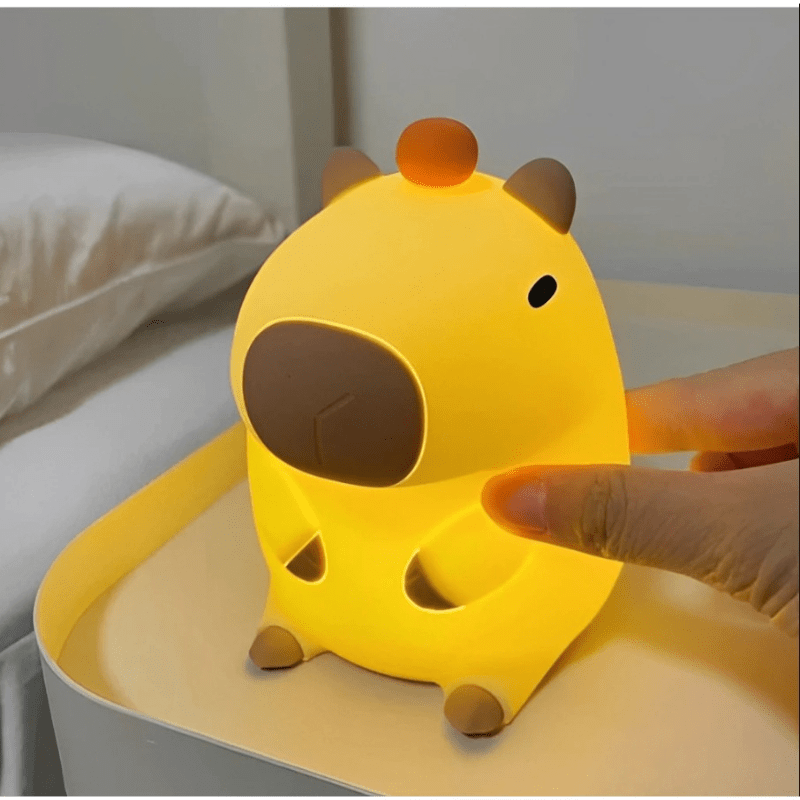 Luminária de Mesa e Lâmpada Noturna Para Dormir Capivara - Loja Descontou!
