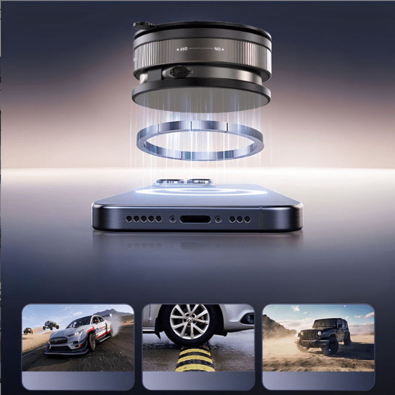 Suporte de celular para carro MagSafe 360° com ventosa à vácuo - Loja Descontou!
