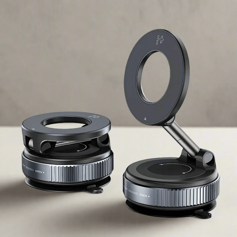 Suporte de celular para carro MagSafe 360° com ventosa à vácuo - Loja Descontou!