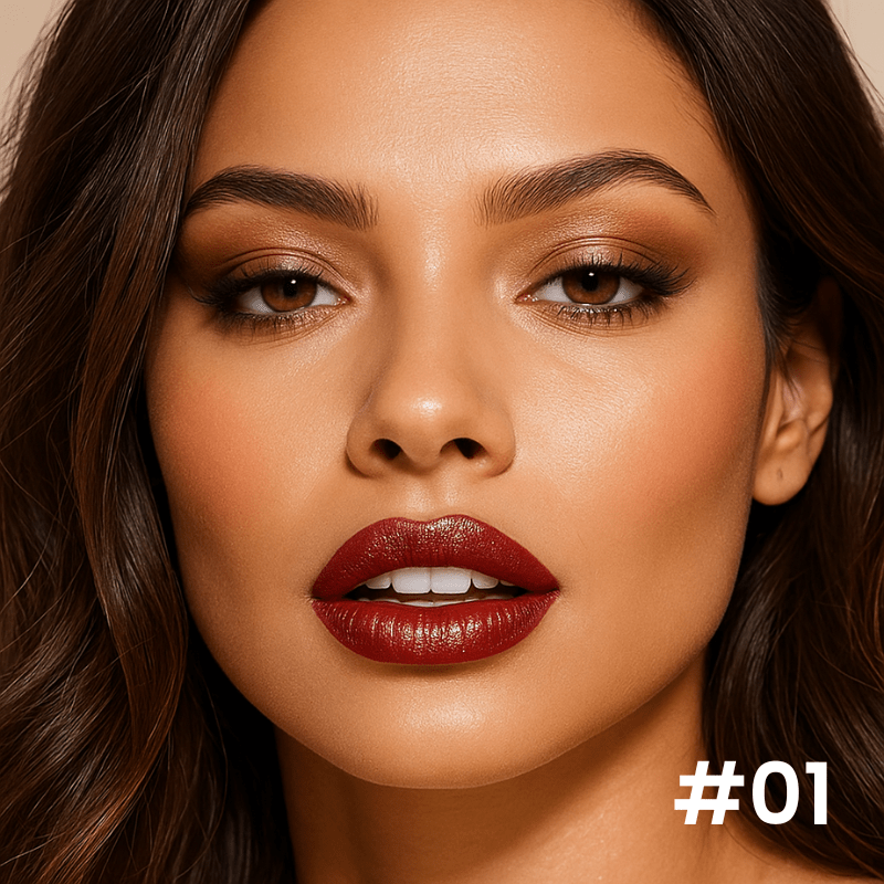 Velvet Glow Lipstick Shine - Brilho Sofisticado e Cor Intensa Que Valoriza Seus Lábios. - Loja Descontou!